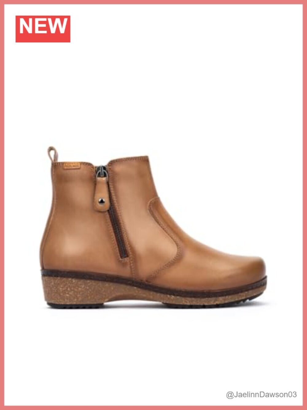 Genuine Leather Ankle Boots Flat Heel Chelsea Style Zip Closure - Women's